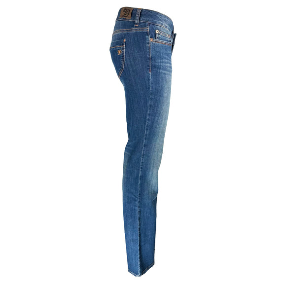 Дамски сини дънки вталени Tom Tailor