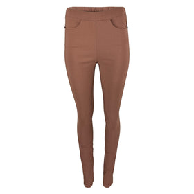 Дамски втален панталон Noisy May в кафяво - 0