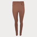 Дамски втален панталон Noisy May в кафяво-1