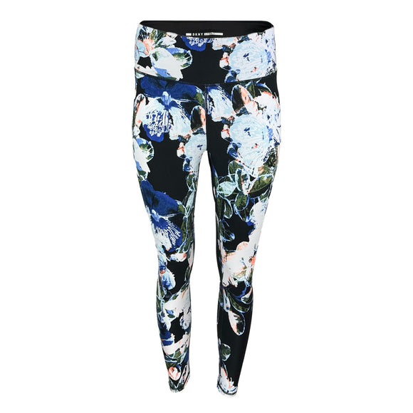 Дамски черен спортен клин DKNY с флорални елементи