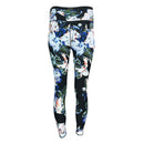 Дамски черен спортен клин DKNY с флорални елементи-3