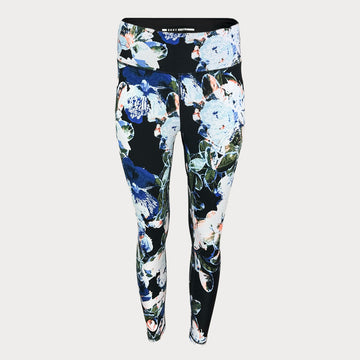 Дамски черен спортен клин DKNY с флорални елементи