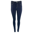 Тъмно сини дамски дънки с висока талия - модел TANYA-2