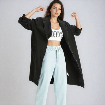 Дамско дънково палто Levis Luna - 0