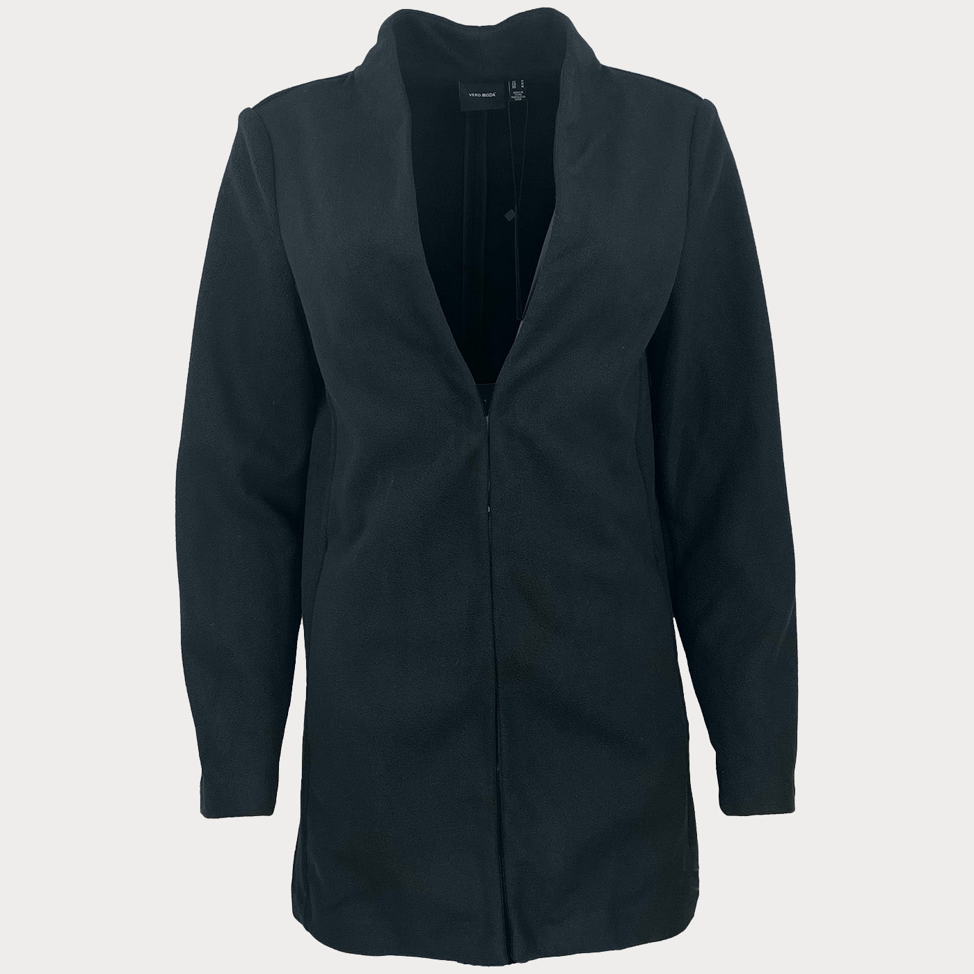Дамско преходно палто Vero Moda в черен цвят, закопчаване със скрито копче в размер M