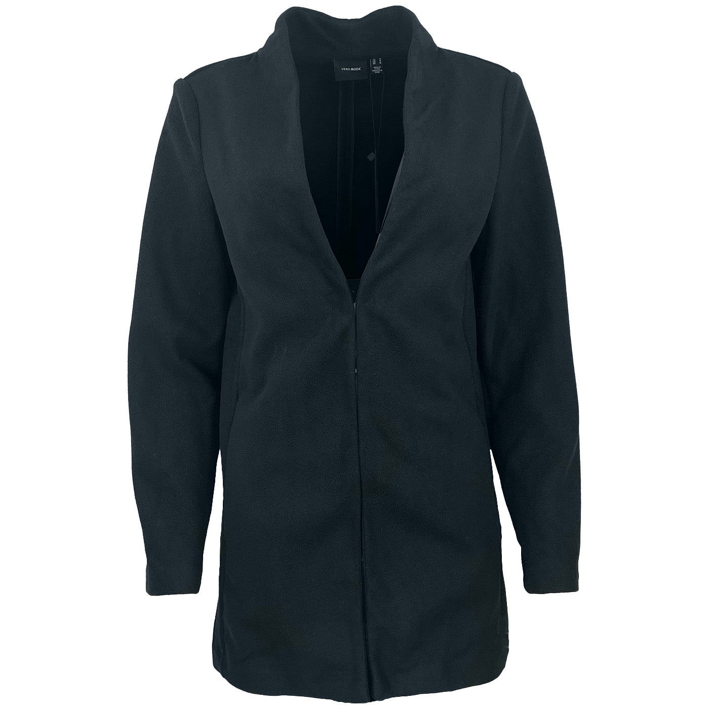 Дамско преходно палто Vero Moda в черен цвят, закопчаване със скрито копче в размер M