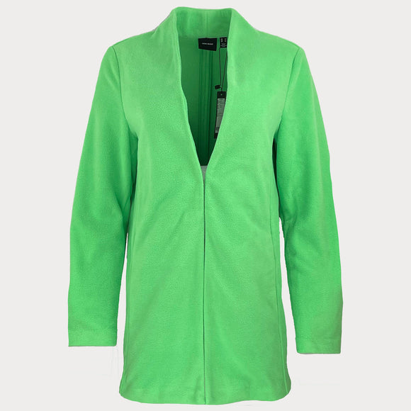 Дамско преходно палто Vero Moda в зелен цвят, закопчаване със скрито копче в размер M