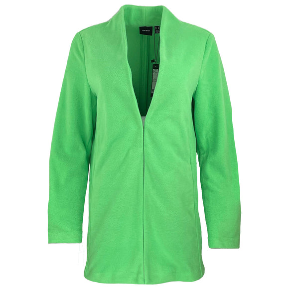 Дамско преходно палто Vero Moda в зелен цвят, закопчаване със скрито копче в размер M