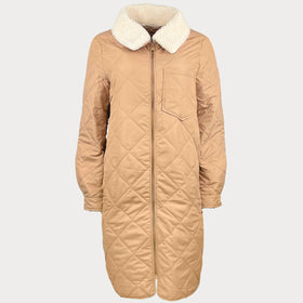 Дамско дълго преходно яке Vero Moda, в кафяв цвят, размер М.