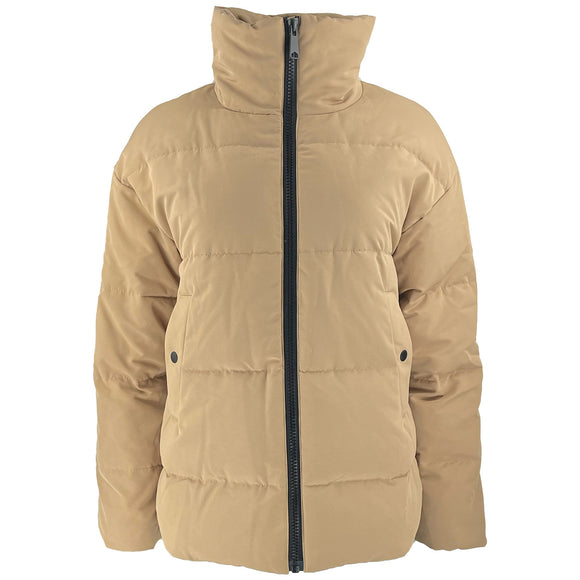 Дамско пухено зимно яке Vero Moda. В кафяв цвят, закопчаване с цип и странични джобове в размевр М. 