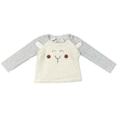 Детски пуловер Boboli - бяла овца-2