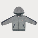 Суитшърт с цип и качулка за момче Boboli-1