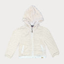 Бяло пухено яке за момиче Boboli-1