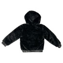 Черно пухено яке за момиче Boboli-4