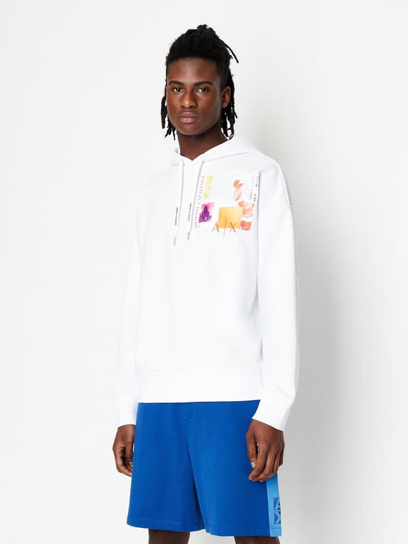 Мъжки суитшърт Armani Exchange в бяло