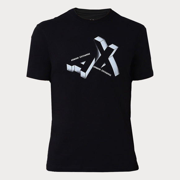 Мъжка черна тениска Armani Exchange