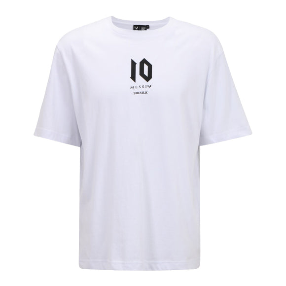 Мъжка бяла тениска SikSilk Oversized