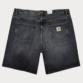 Мъжки къси дънки в черно - 0