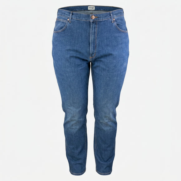 Мъжки прави дънки Wrangler в синьо