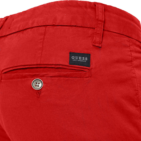 Мъжки втален панталон Guess в червено