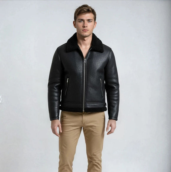 Мъжко черно яке Jack&Jones