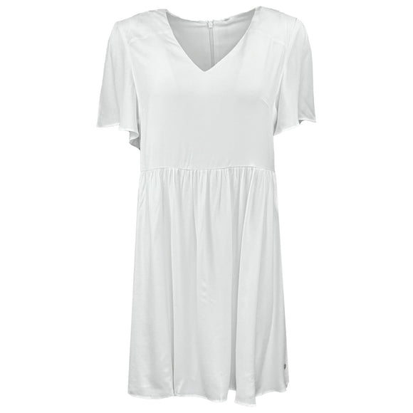 Дамска ежедневна рокля PEPE JEANS, в бял цвят, лека материя със средна дължина, среден ръкав. Размер М 