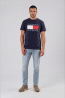 Мъжка тениска Tommy Hilfiger в синьо-3