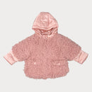 Зимно розово яке с качулка за момиче Boboli-1