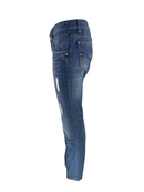 Вталени сини дънки с ниска талия Tom Tailor-3