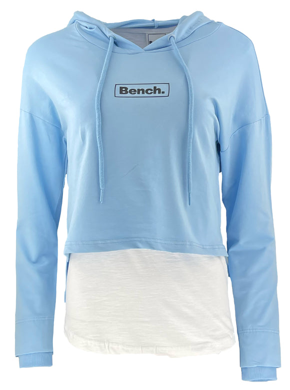 Дамскa блуза Bench. с качулка в син цвят