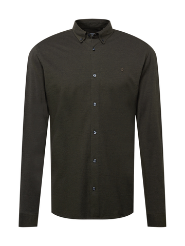 Мъжка риза Jack&Jones в тъмно зелено