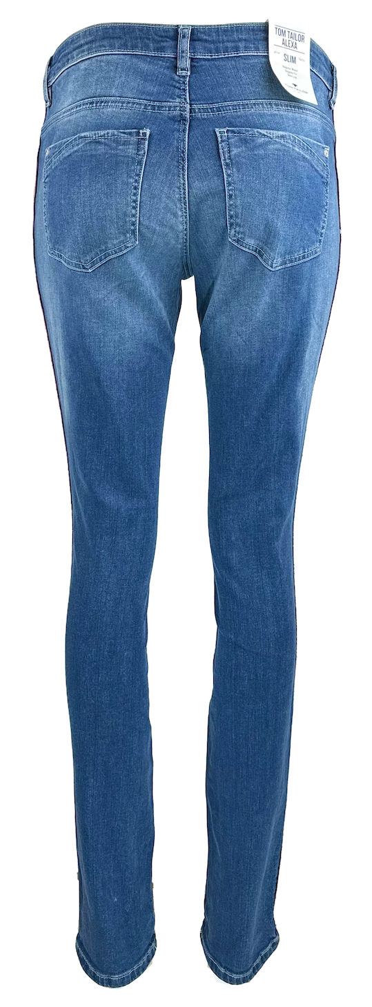 Вталени сини дамски дънки Alexa