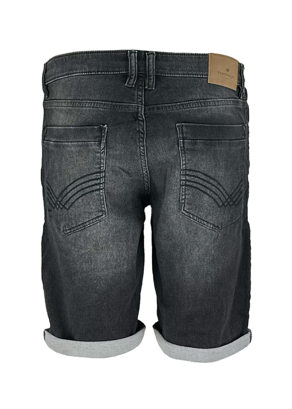 Мъжки къси дънки в черно Tom Tailor