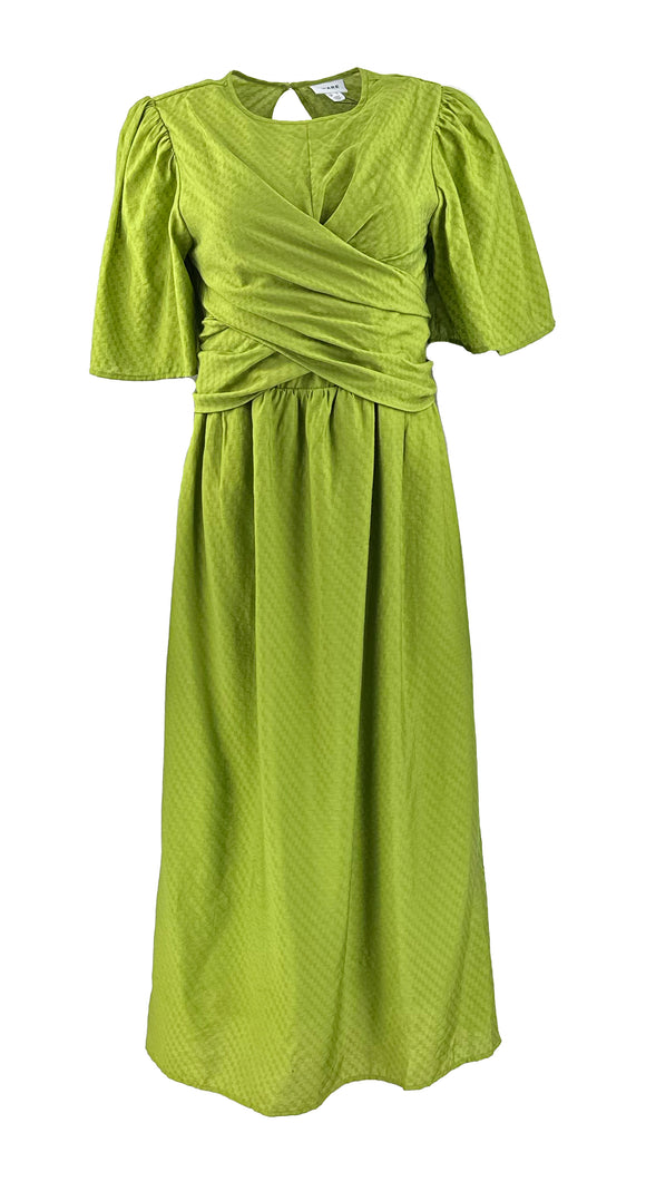 Зелена дамска дълга рокля с цип в зелено Vero Moda AWARE