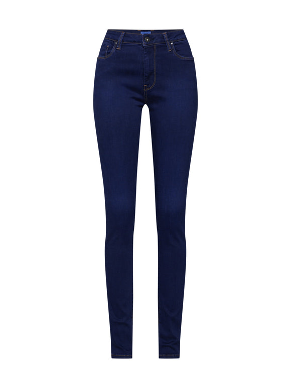 Вталени дамски дънки в тъмно синьо Pepe Jeaans